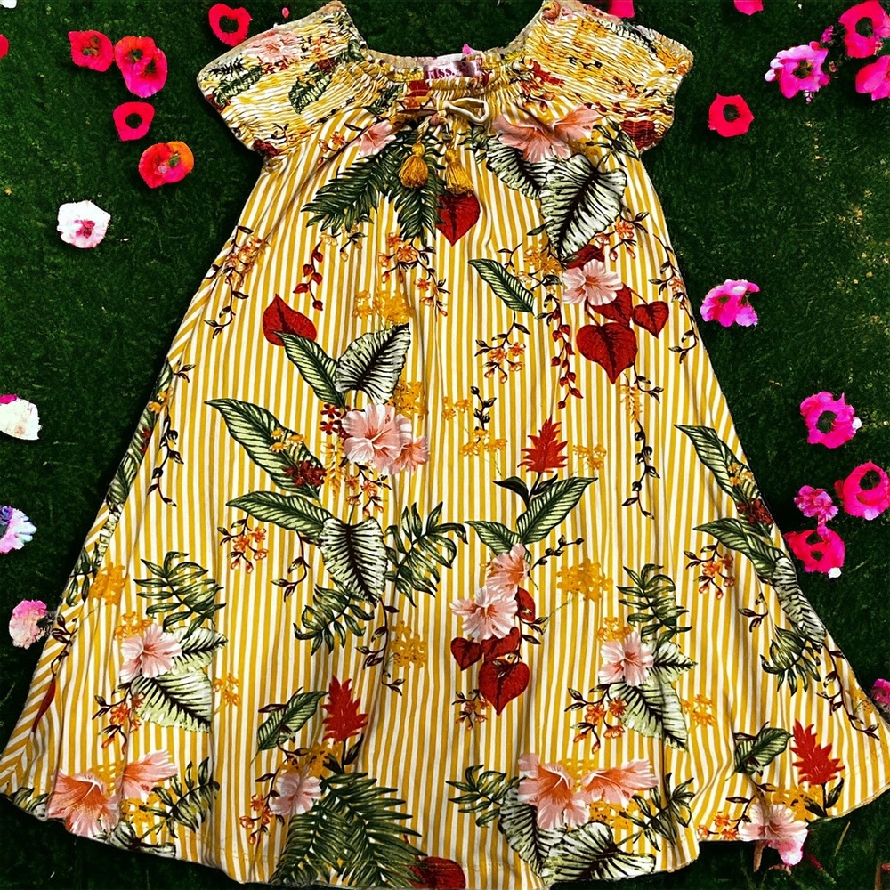 🌺🌸Girls Hawaiian Floral Dress